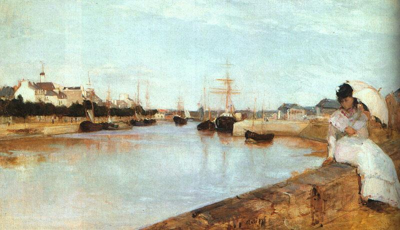 Berthe Morisot The Harbor at Lorient